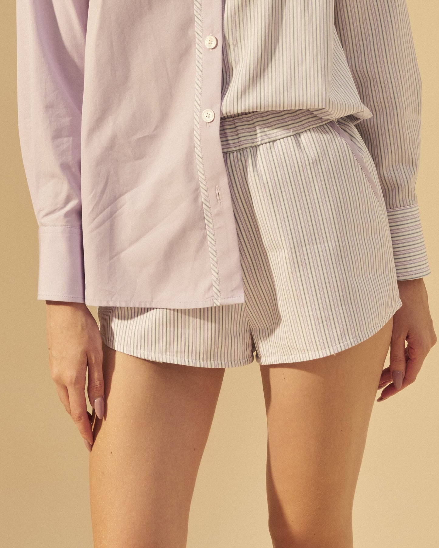 CASUAL STRIPED SHORTS