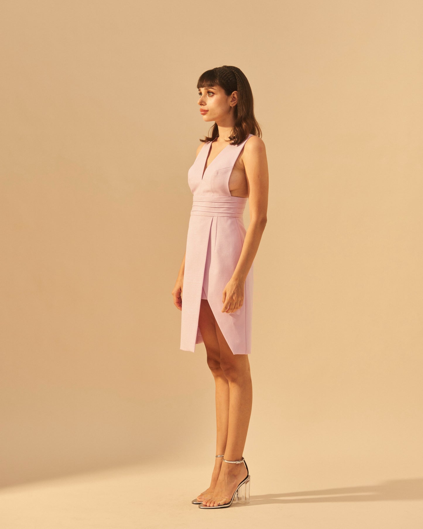 MINI DRESS WITH SIDE SLIT